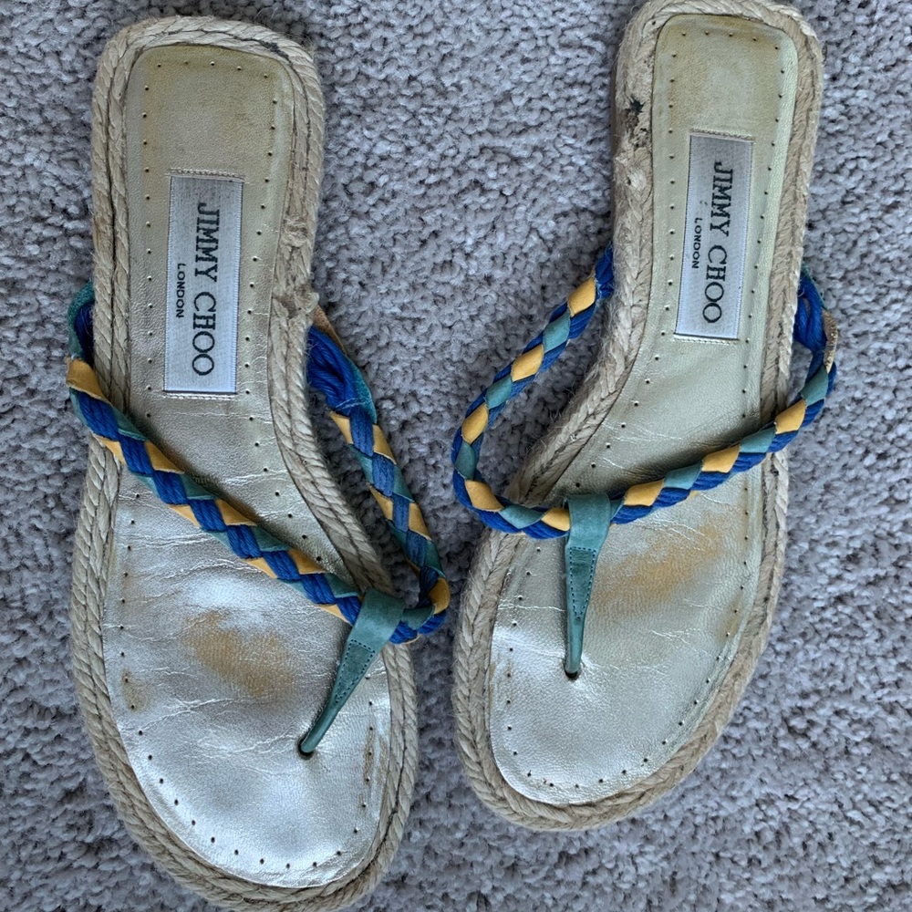 Jimmy Choo braided sandal, size 37